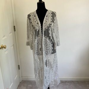 Light Blue Fashion Duster